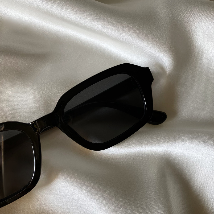 Modern Black and White Aesthetic. Black Modern Sunglasses. Instagram Content